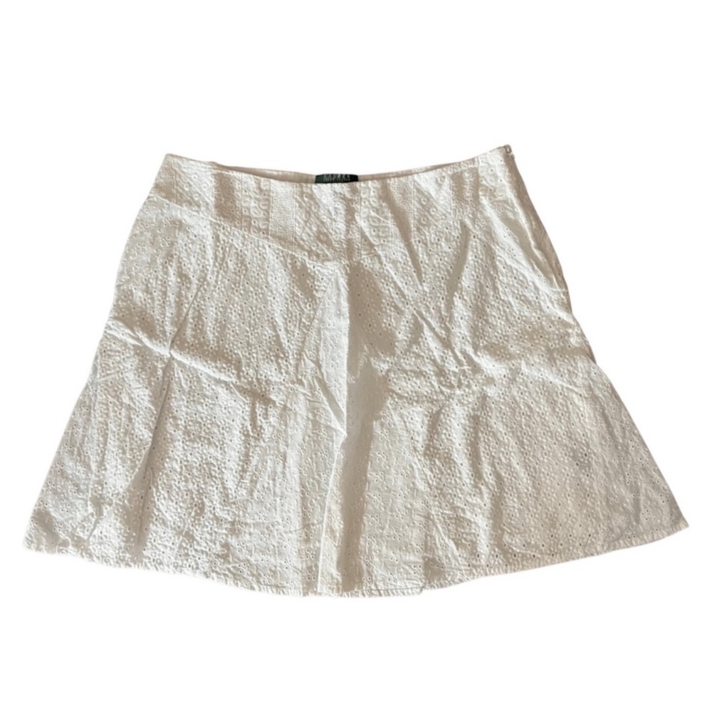 Lauren Ralph Lauren Eyelet Mini Skirt